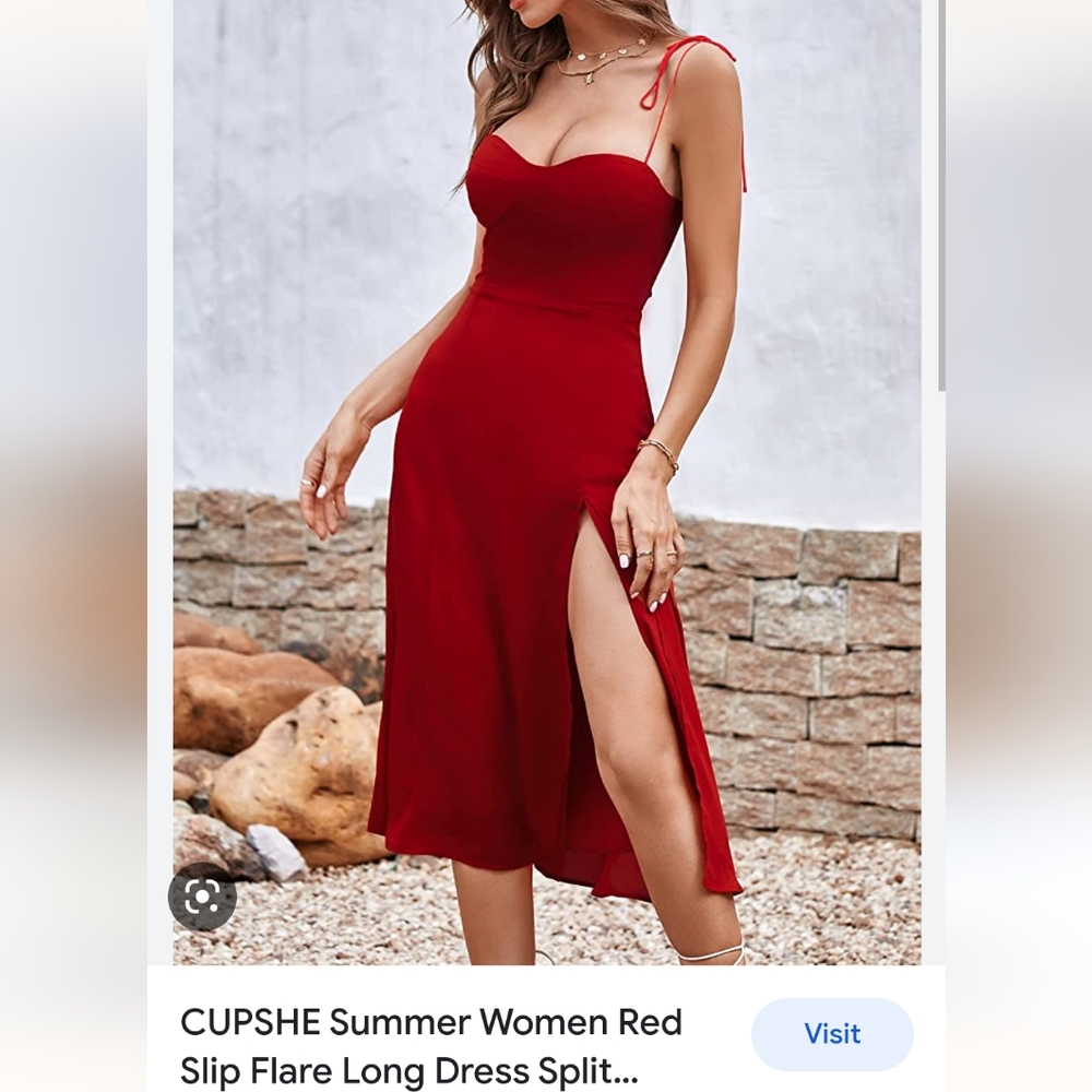 Cupshe red dress